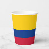 Gobelets En Papier Drapeau de la Colombie (Verso)