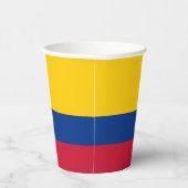 Gobelets En Papier Drapeau de la Colombie (Droite)