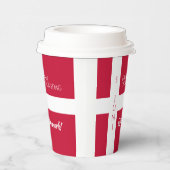 Gobelets En Papier Drapeau de la fête nationale danoise Danmark Grund (Droite)