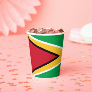 Gobelets En Papier Drapeau de la Guyane