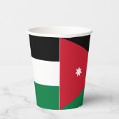 Gobelets En Papier Drapeau de la Jordanie (Droite)