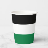 Gobelets En Papier Drapeau de la Palestine (Verso)