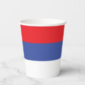 Gobelets En Papier Drapeau de la Republika Srpska (Verso)