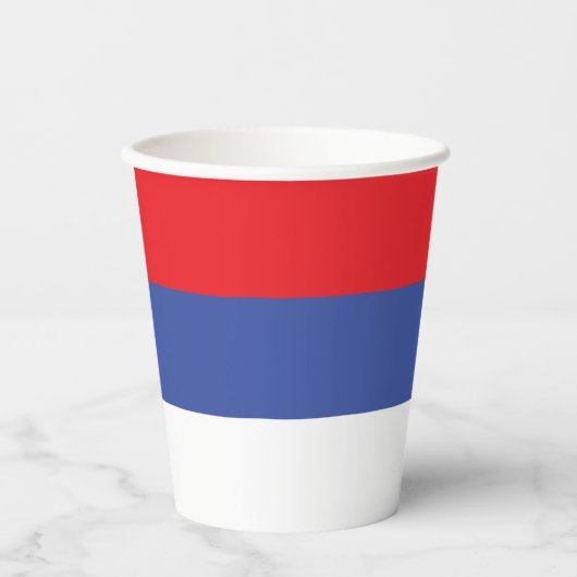Gobelets En Papier Drapeau de la Republika Srpska (Recto)