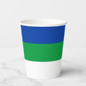 Gobelets En Papier Drapeau de la République de Komi (Verso)