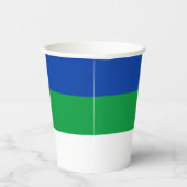 Gobelets En Papier Drapeau de la République de Komi (Droite)