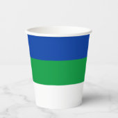 Gobelets En Papier Drapeau de la République de Komi (Recto)