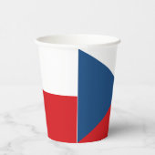 Gobelets En Papier Drapeau de la République tchèque (Droite)