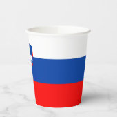 Gobelets En Papier Drapeau de la Slovénie (Gauche)
