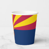 Gobelets En Papier Drapeau de l'Arizona (Verso)