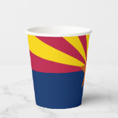Gobelets En Papier Drapeau de l'Arizona (Recto)