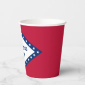 Gobelets En Papier Drapeau de l'Arkansas (Verso)