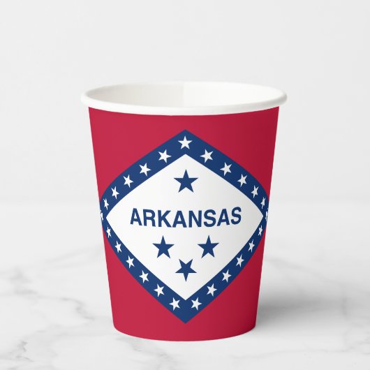 Gobelets En Papier Drapeau de l'Arkansas (Gauche)