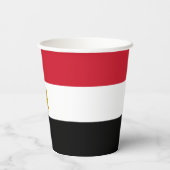 Gobelets En Papier Drapeau de l'Égypte (Verso)