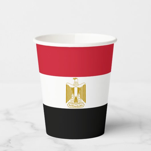 Gobelets En Papier Drapeau de l'Égypte (Gauche)
