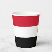 Gobelets En Papier Drapeau de l'Égypte (Recto)