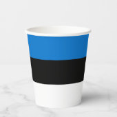 Gobelets En Papier Drapeau de l'Estonie (Recto)