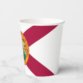 Gobelets En Papier Drapeau de l'État de Floride (Verso)