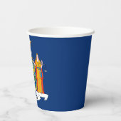 Gobelets En Papier Drapeau de l'État de New York (Verso)