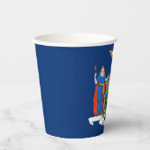 Gobelets En Papier Drapeau de l'État de New York (Recto)