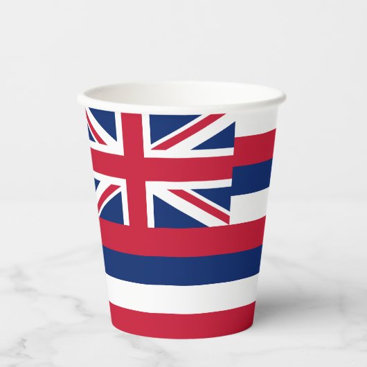 Gobelets En Papier Drapeau de l'État d'Hawaii (Recto)