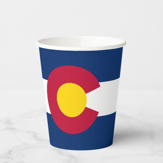 Gobelets En Papier Drapeau de l'État du Colorado (Gauche)