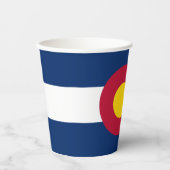 Gobelets En Papier Drapeau de l'État du Colorado (Recto)
