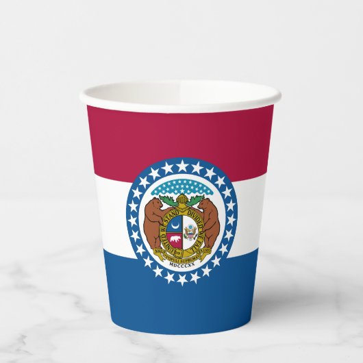 Gobelets En Papier Drapeau de l'État du Missouri (Gauche)