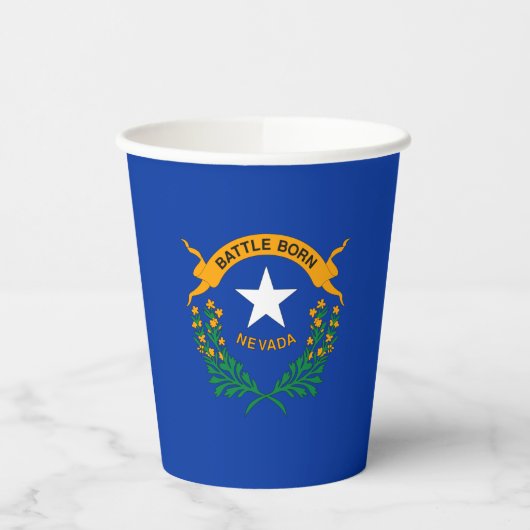 Gobelets En Papier Drapeau de l'État du Nevada (Gauche)