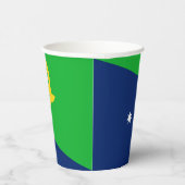 Gobelets En Papier Drapeau de l'île Christmas (Droite)