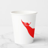 Gobelets En Papier Drapeau de l'île de Pâques (Recto)