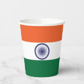 Gobelets En Papier Drapeau de l'Inde (Gauche)