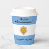 Gobelets En Papier Drapeau de l'indépendance de l'Argentine (Recto)