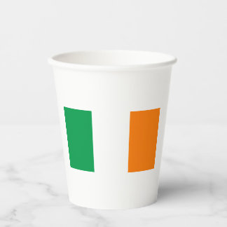 Gobelets En Papier Drapeau de l'Irlande