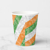 Gobelets En Papier Drapeau de l'Irlande avec motif shamrock (Droite)