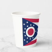 Gobelets En Papier Drapeau de l'Ohio (Recto)