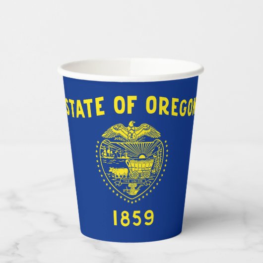 Gobelets En Papier Drapeau de l'Oregon (Gauche)