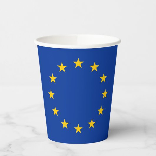 Gobelets En Papier Drapeau de l'Union européenne (Gauche)