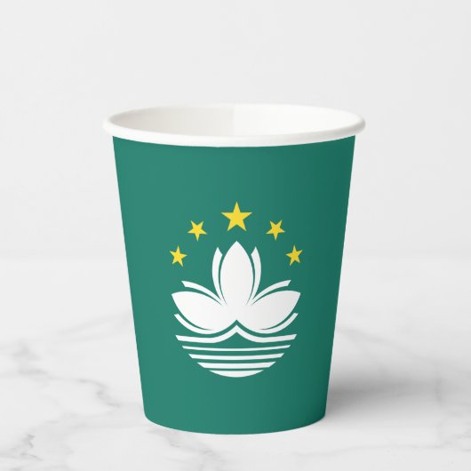 Gobelets En Papier Drapeau de Macao (Gauche)