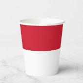 Gobelets En Papier Drapeau de Monaco (Verso)