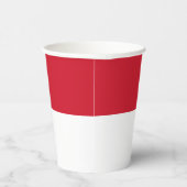 Gobelets En Papier Drapeau de Monaco (Droite)