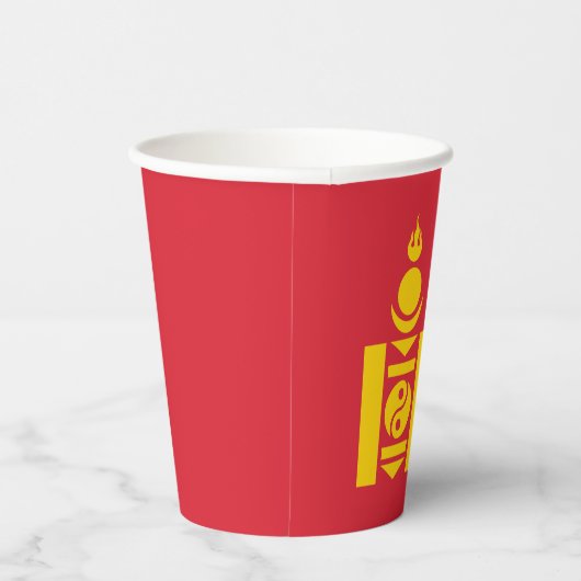 Gobelets En Papier Drapeau de Mongolie (Droite)