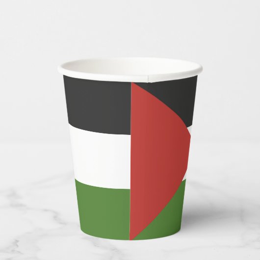 Gobelets En Papier Drapeau de Palestine (Droite)