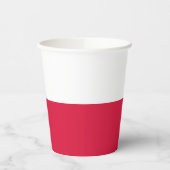 Gobelets En Papier Drapeau de Pologne (Gauche)