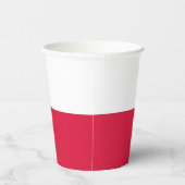 Gobelets En Papier Drapeau de Pologne (Droite)