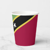 Gobelets En Papier Drapeau de Saint-Kitts-et-Nevis (Verso)