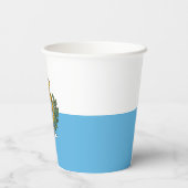 Gobelets En Papier Drapeau de Saint-Marin (Verso)