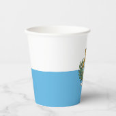 Gobelets En Papier Drapeau de Saint-Marin (Recto)