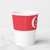 Gobelets En Papier Drapeau de Singapour (Droite)