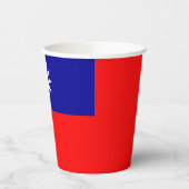 Gobelets En Papier Drapeau de Taïwan (Gauche)
